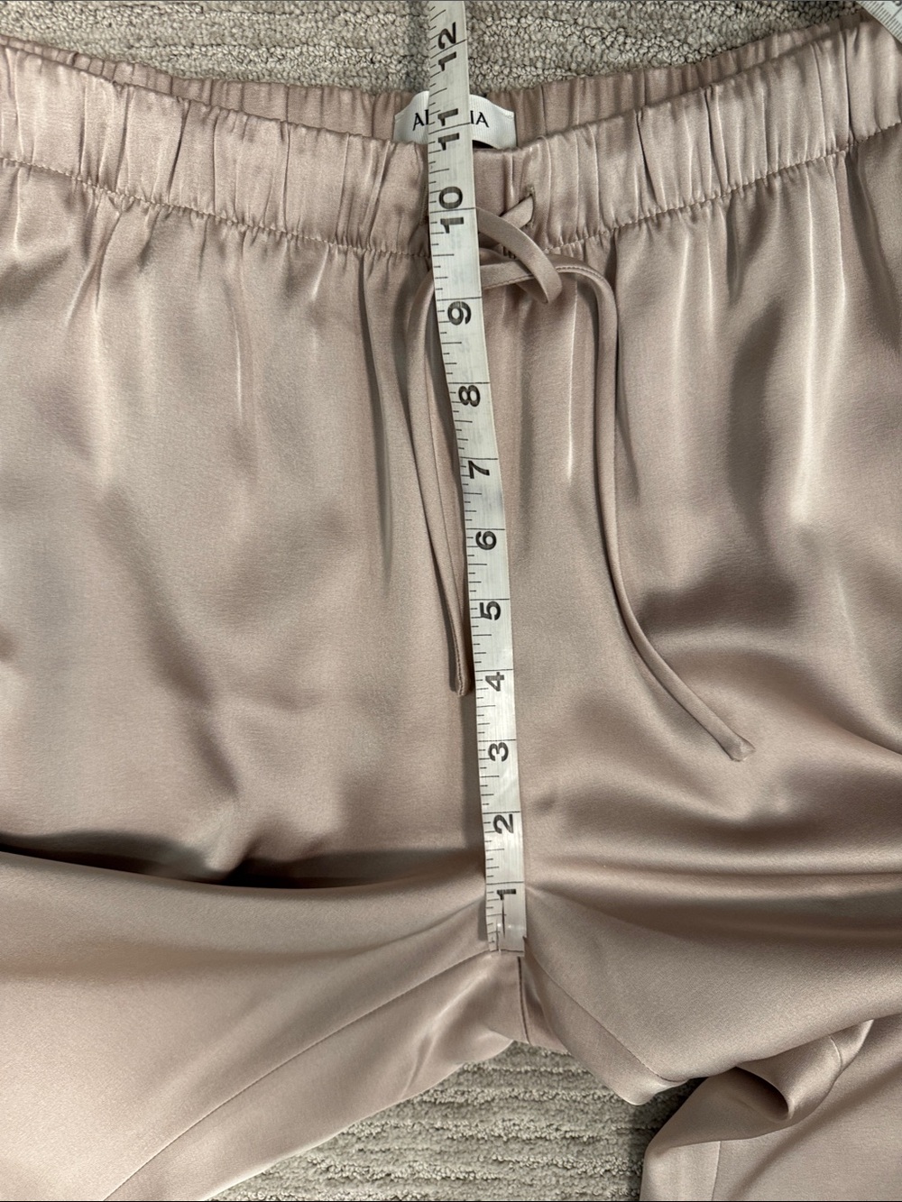 Aritzia NWOT The Lodge Pant Satin Marcona Beige Size Small - Picture 13 of 15